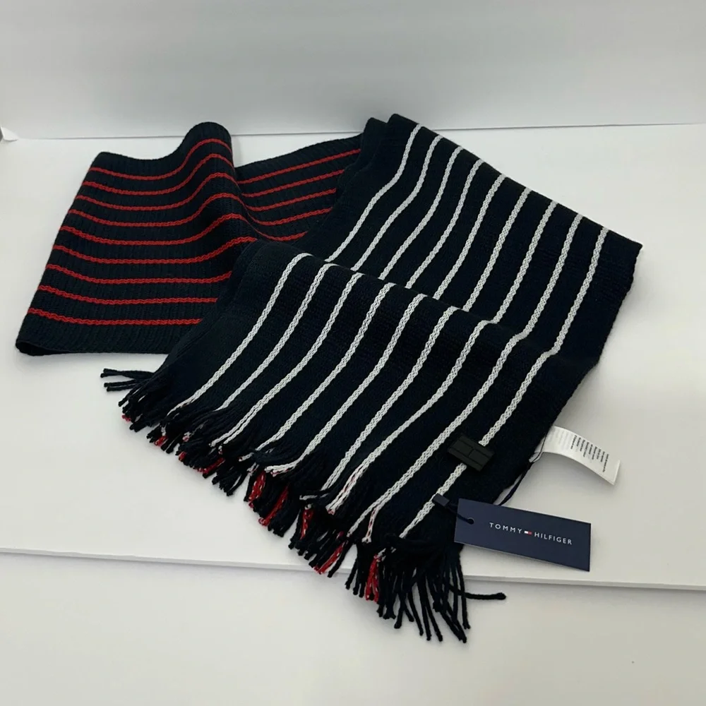 NWT Tommy Hillfiger || stripped men’s scarf